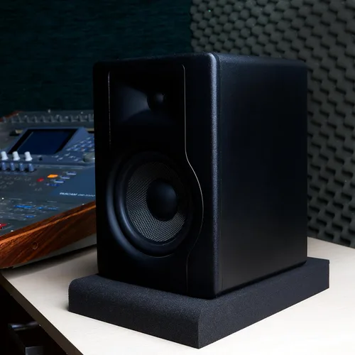 Miniatura 6 de Sound Addicted - Almohadillas de aislamiento para monitor de estudio para monitores de 5 pulgadas, par de dos espuma acústica de alta densidad que