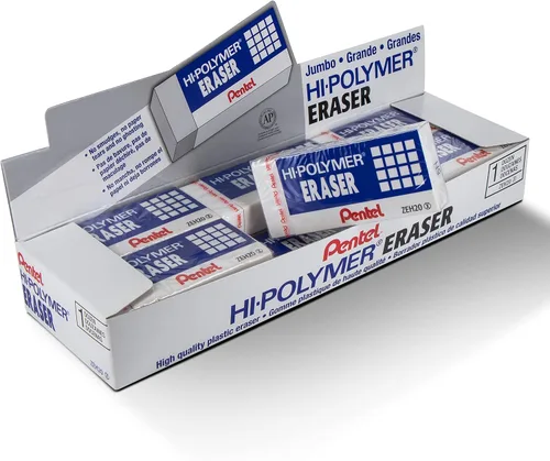 Miniatura 5 de Pentel Arts - Borradores de tapa blanca de alto polímero, paquete de 10 (ZEH02PABP10)
