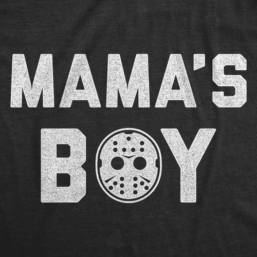 Miniatura 2 de Crazy Dog T-Shirts Mama's Boy Baby Body divertido Halloween película de terror hockey máscara gráfico Jumper