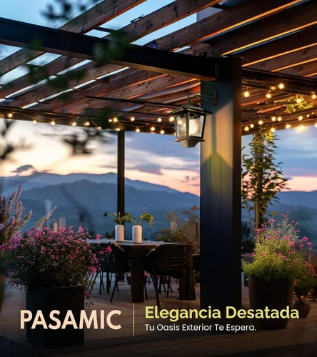 Miniatura 6 de PASAMIC Paquete de 2 faroles solares de pared, luces colgantes para exteriores con 4 paneles solares, aplique de pared LED del atardecer al Negro