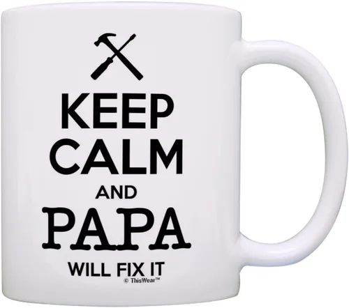 Miniatura 9 de Taza de té o café para regalo de cumpleaños con texto "Keep Calm and Nana Will Take Care of It", Rosado 11oz rosa