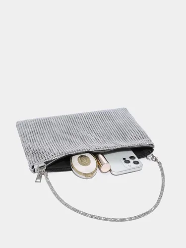 Miniatura 3 de Verdusa Bolso de noche con diamantes de imitación brillantes para mujer