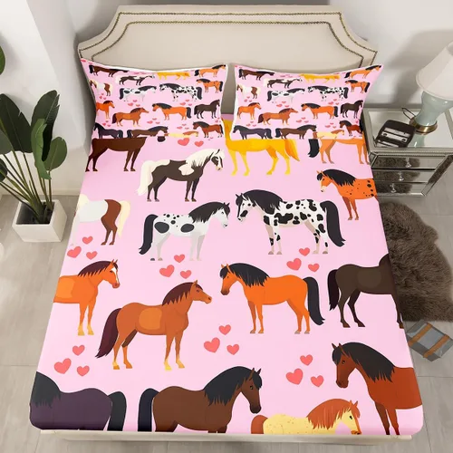 Miniatura 19 de Erosebridal Sábana bajera ajustable de vaquero, tamaño individual, desierto salvaje oeste americano, ilustración dibujada a mano, para decoración