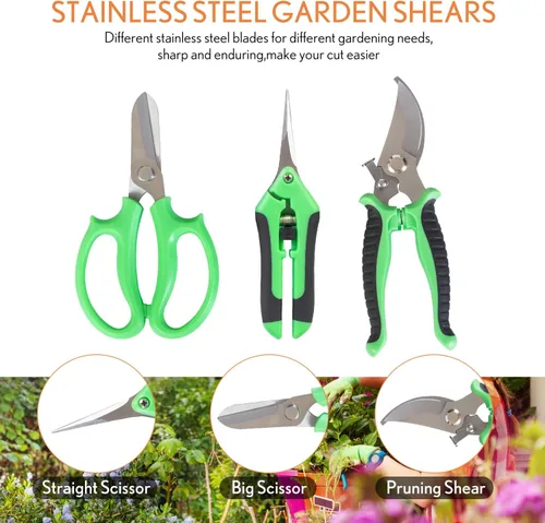 Miniatura 6 de Kit de Herramientas para Bonsái de 20 Piezas, Juego de Herramientas de Jardín para Principiantes, Regalos de Jardinería para Mujeres y Hombres