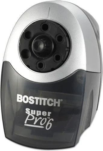 Miniatura 4 de Bostitch SuperPro 6 sacapuntas eléctrico comercial, 6 orificios, negro/plata (eps12hc)