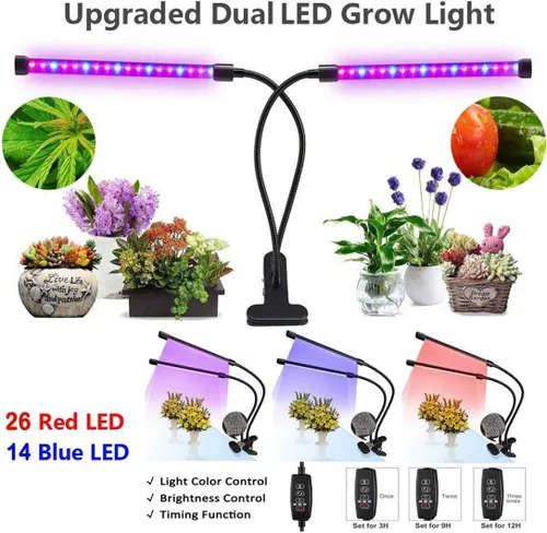 Miniatura 7 de Flores de interior Frutas Planta de jardín Cultivo Accesorios de luz Temporización Jardinería Cultivo Lámpara de crecimiento de plantas acuáticas