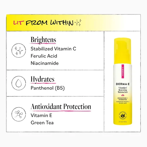Miniatura 7 de DERMA-E Hidratante renovador de vitamina C – Crema renovadora de piel facial iluminadora e hidratante – Crema hidratante facial antienvejecimiento