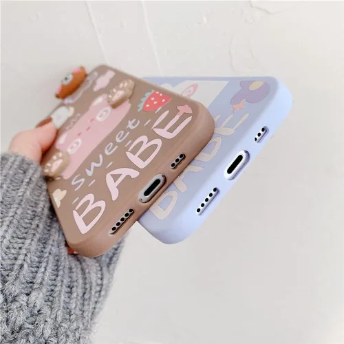 Miniatura 4 de Bonita funda de dibujos animados compatible con Samsung Galaxy S20 FE, funda protectora de goma de silicona suave con personaje de muñeca de Conejo