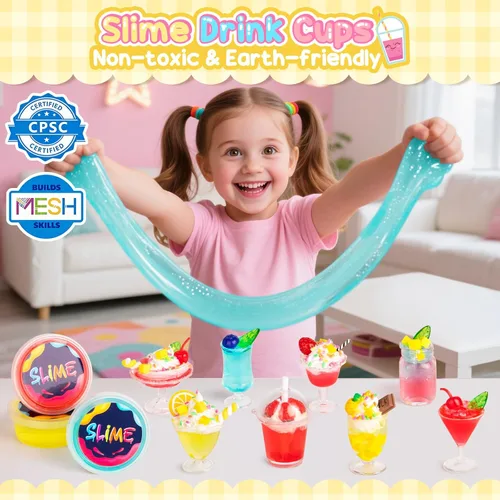 Miniatura 7 de Alritz Juego de juguetes de comida en miniatura, mini postres para hacer bebidas, kit de manualidades, pastel de fresa simulado, juego de alimentos