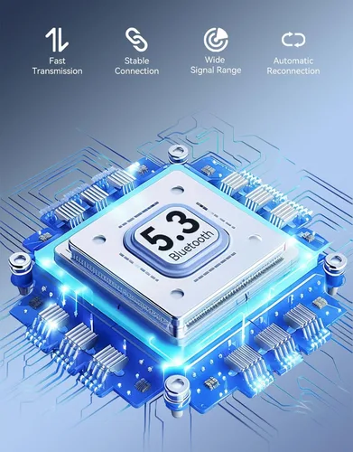 Miniatura 3 de Receptor Bluetooth 5.3 para automóvil, pantalla LED, cancelación de ruido, adaptador AUX Bluetooth de 0.138 in, receptor de audio inalámbrico