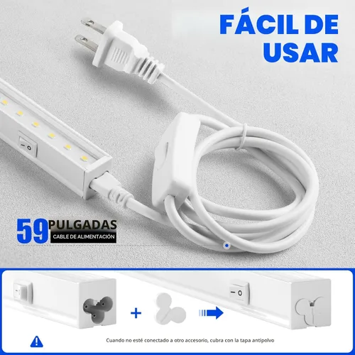 Miniatura 6 de Barrina Luces de cultivo T5 para plantas de interior, espectro completo de 5000 K, lámpara LED de cultivo de 1 pie, tira de luz para plantas
