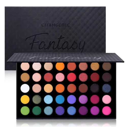 UCANBE Paleta de maquillaje de ojos altamente pigmentada, paleta de sombra de ojos metálica mate brillante de larga duración, mezclable, colores