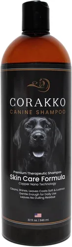 Miniatura 7 de Corakko - Champú para perros para alergias y picazón, fórmula terapéutica prémium para el cuidado de la piel, tecnología de nano-cobre, acondiciona