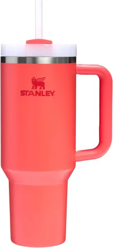 Miniatura 145 de Stanley Quencher H2.0 - Vaso de acero inoxidable con asa, pajilla y tapa FlowState giratoria de 3 posiciones; aislamiento térmico, sin BPA; apto