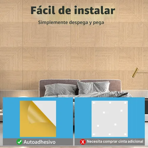 Miniatura 6 de Art3d Paquete de 6 paneles de pared acústicos autoadhesivos para decoración del hogar, paneles insonorizados de 24 x 24 pulgadas para oficina