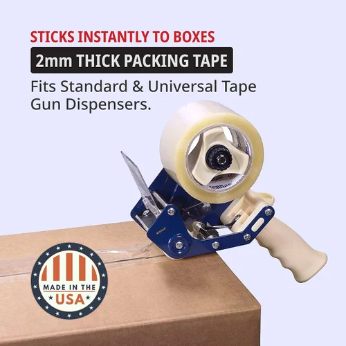 Miniatura 3 de Tape Logic Cinta de embalaje acrílica de 2 pulgadas x 55 yardas de 2.0 mil, transparente (paquete de 36) rollos de cinta de embalaje resistente