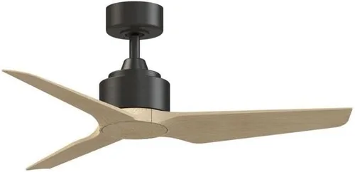 Miniatura 3 de TriAire Custom - Ventilador de techo de 3 aspas, 12.42 pulgadas de alto y 44 pulgadas de ancho, acabado blanco mate, color nogal oscuro Blanco
