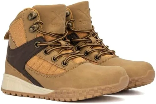 X RAY Footwear Asher Boys Fashion, Classic Combat Faux Leather Ankle-high Boots, Round Toe, Thermoplastic rubber Outsole