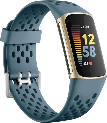 Miniatura 25 de Getino Bandas compatibles con Fitbit Charge, correas deportivas de repuesto ajustables transpirables suaves para Fitbit Charge 5/6, Negro