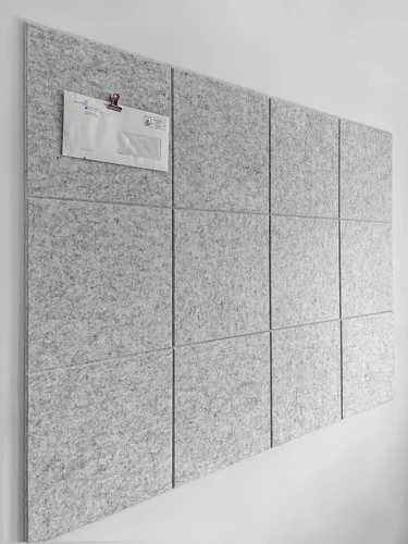Miniatura 66 de Tabla de corcho alternativa de 24 x 36 pulgadas, paquete de 6 azulejos de pared de fieltro con pestañas adhesivas extraíbles seguras, tableros