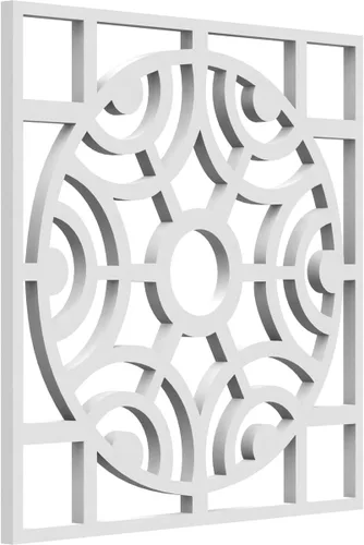 Miniatura 54 de Walton Paneles de pared decorativos de madera con calado, pequeños, 11 3/8 pulgadas de ancho x 11 3/8 pulgadas de alto x 1/4 pulgadas de alto, nogal