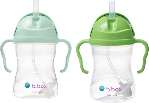 Miniatura 17 de b.box Vaso para sorber con popote pesado. Bebe desde cualquier ángulo, a prueba de fugas, a prueba de derrames, fácil agarre. Sin BPA, apto