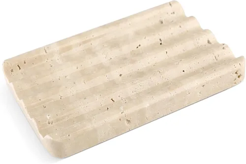 Miniatura 17 de Jabonera de mármol para ducha, soporte de jabón de barra con diseño de ondas de agua, fácil limpieza para fregadero de cocina, baño, bandeja de Agiax