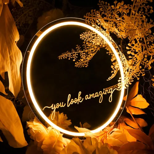 Miniatura 8 de SYLHOME Letrero de luz LED de neón con texto en inglés «Happy Birthday» para fiesta de cumpleaños, dormitorio, decoración de pared, pancarta, bar