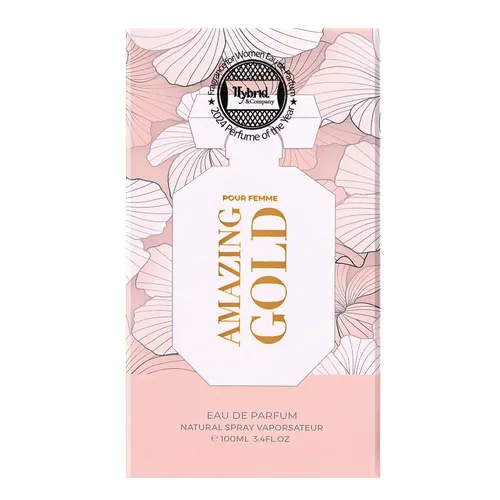 Miniatura 4 de Hybrid & Company Mujer Amazing Glod Pour Femme Eau De Parfum Vaporisateur Natural Spray 3.4 Fl Oz