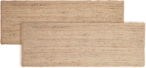 Miniatura 19 de RedEarth · Alfombra rectangular - 2'x3' de yute natural trenzada con respaldo antideslizante - Alfombra boho tejida a mano para dormitorio, cocina
