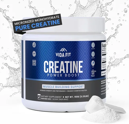 Polvo de monohidrato de creatina micronizada, creatina vegana en polvo sin sabor, suplementos para hombres, esenciales de entrenamiento puro para