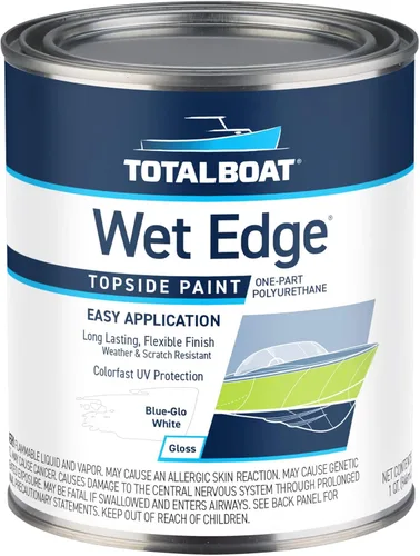 Miniatura 48 de TotalBoat Wet Edge Topside Pintura Marina de Poliuretano Premium Recubrimiento para Barcos, Casas Rodantes, Molduras Exteriores, Fibra de Vidrio