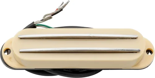 Miniatura 4 de Musiclily Pastilla Humbucker de Doble Carril Caliente de Alta Salida Tamaño de Bobina Simple para Guitarra para Fender Squier Strat, Crema
