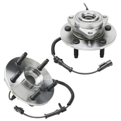 Detroit Axle - 2 Cubos de Cojinetes de Rueda Delantera para Dodge Ram 1500 2009-2011, Conjunto de Cojinetes de Rueda y Cubos 2010, Par de Cubos de