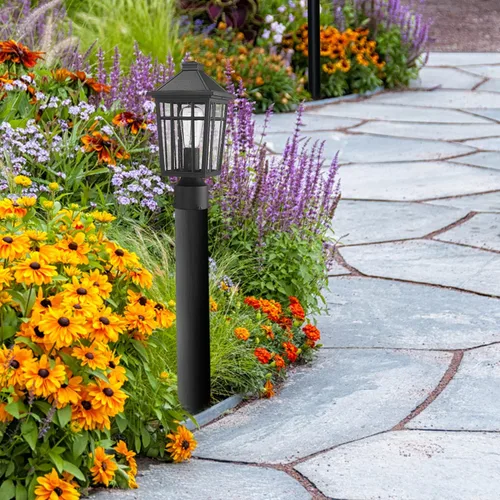 Miniatura 3 de Darkaway Luces de poste para exteriores + adaptador de luz para poste, iluminación de cubierta de poste de valla para jardín, patio, camino