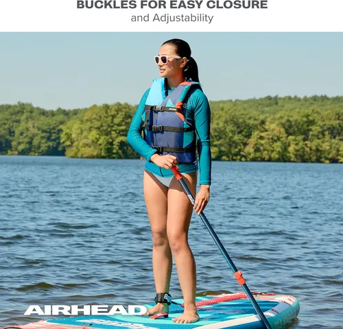 Miniatura 4 de Airhead GEO General - Chaleco salvavidas de varios tamaños, chalecos de natación para adultos, niños y jóvenes, poliéster duradero y espuma