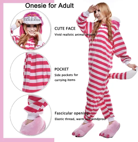 Miniatura 6 de SWEETXIN Pijama unisex para adultos y niños, para Halloween, Navidad, ropa de dormir, traje de cosplay para mujeres y hombres