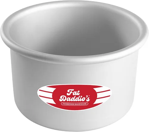 Miniatura 52 de Fat Daddio's PRD-1BOX Moldes Redondos para Pastel Mini Tier de Aluminio Anodizado para Una Caja de Mezcla, Juego de 3, Plateado