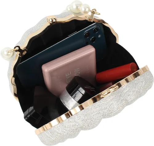 Miniatura 6 de Women Mini Seashell Evening Clutch Top-Handle Bag Cross-body Bag