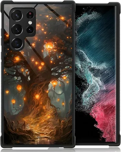 Miniatura 21 de CARLOCA Funda compatible con Samsung Galaxy S22 Ultra, increíble diseño de patrón de luz espacial nebulosa para niñas y niños, a prueba de golpes