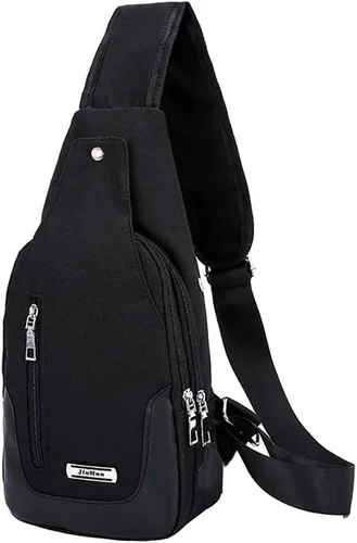 Mochila tipo bandolera bandolera bandolera para el pecho, bolsa de hombro, pequeña mochila casual para mujeres y hombres, senderismo
