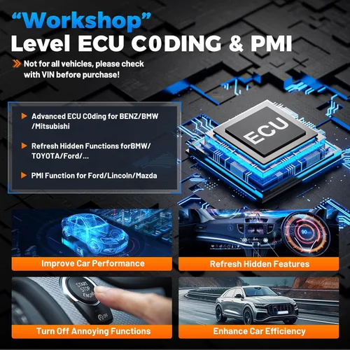 Miniatura 5 de XTOOL Herramienta de escaneo bidireccional inalámbrico D8W, escáner OBD2 asistido por IA con topología, actualizaciones de 3 años, ECU C0ding, PMI