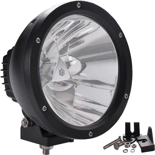 Miniatura 4 de Lightronic Foco LED redondo todoterreno de 7 pulgadas para motocicleta/camión, 6000 K blanco frío de largo alcance, aplicaciones de alta velocidad
