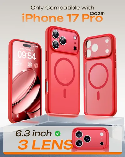 Miniatura 586 de TOCOL Funda para iPhone 11, compatible con Magsafe, protección completa de cámara, imanes integrados, protección contra caídas, funda translúcida