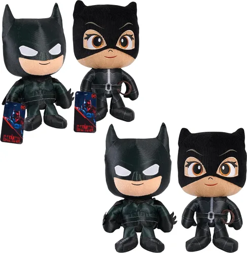 The Batman™ y Selina Kyle - Juguetes de peluche pequeños de 11 pulgadas, paquete de 2, The Batman™ Movie, juguetes para niños a partir de 3 años,