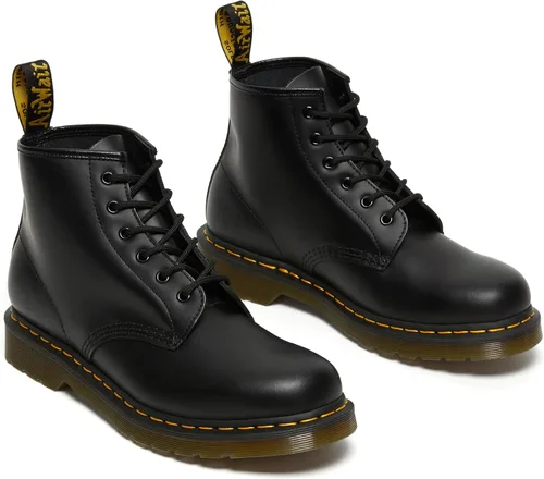Miniatura 3 de Botines de piel lisa Dr. Martens 101 para mujer, color negro liso