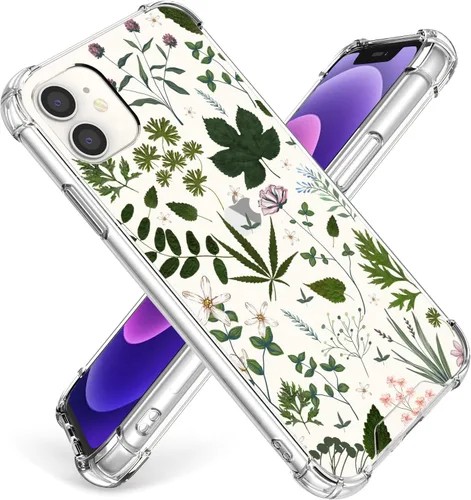Miniatura 15 de Funda de cristal para iPhone 11 Pro (2019) de 5.8 pulgadas, bonita funda protectora transparente, diseño floral de encaje blanco [no amarillento]