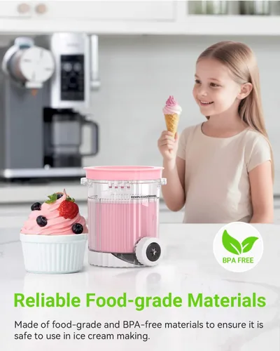 Miniatura 4 de 4 Pack para Pintas y Tapas Ninja Creami Compatible con Serie Ninja NC700, NC701, NC701C, Envases Creami para Máquinas de Helado con Espiral
