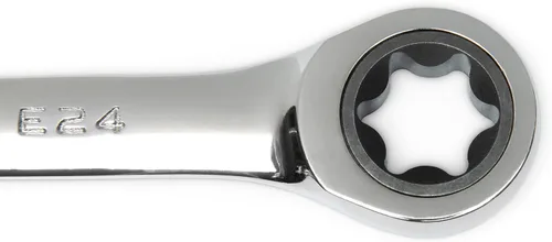 Miniatura 7 de GEARWRENCH Juego de llaves E-Torx de trinquete de caja doble de 4 piezas - 9224D, plata