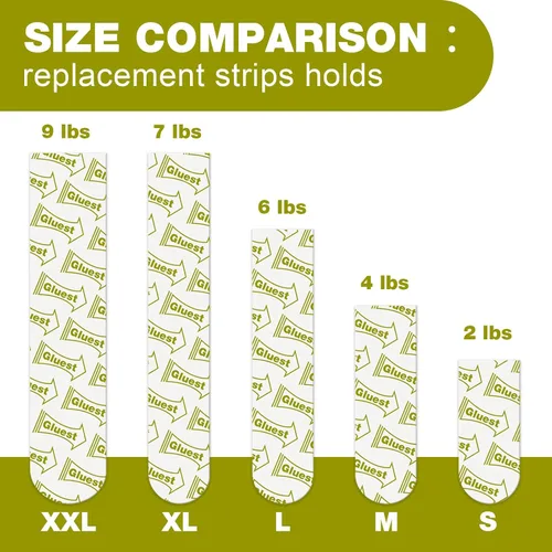 Miniatura 4 de 24 tiras adhesivas XL, cinta adhesiva para paredes extraíbles, tiras adhesivas de pared resistentes, cintas adhesivas de pared, cintas adhesivas